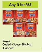 Royco Cook In Sauce Assorted-For Any 5 x 48/54g