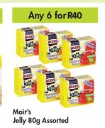 Moir's Jelly Assorted-For Any 6 x 80g