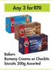 Bakers Romany Creams Or Chockits Biscuits Assorted-For Any 3 x 200g