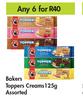 Bakers Toppers Creams Assorted-For Any 6 x 125g
