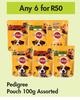 Pedigree Pouch Assorted-For Any 6 x 100g