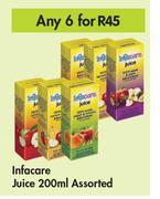 Infacare Juice Assorted-For Any 6 x 200ml