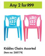 Kiddies Chairs Assorted-For Any 2