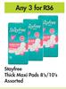 Stayfree Thick Maxi Pads Assorted-For Any 3 x 8's/10's