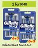 Gillette Blue 3 Smart 6 + 3-For 2