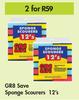 GRB Save Sponge Scourers-For 2 x 12's Pack