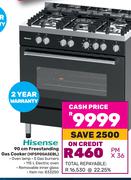 Hisense 90cm Freestanding Gas Cooker HFS90GA5EBL