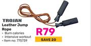 Trojan Leather Jump Rope