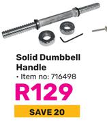 Trojan Solid Dumbbell Handle