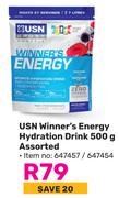 USN Winner's Energy Hydration Drink Assorted-500g