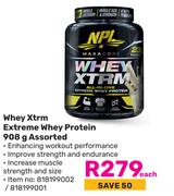 NPL Whey Xtrm Extreme Whey Protein Assorted-908g