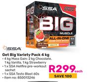 SSA Get Big Variety Pack-4Kg