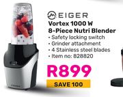 Eiger Vortex 1000W 8-Piece Nutri Blender