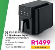Eiger 8Ltr Slimline Air Fryer