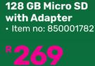 Hikvision 128GB Micro SD With Adapter