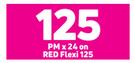 Tecno Pop 2 x Plus Smartphone-On Red Flexi 125