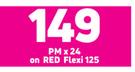 Vivo Y1s 4G Smartphone-On Red Flexi 125