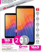 2 x Huawei Y5P 4G Smartphone-On Red Flexi 125 + On Promo 65
