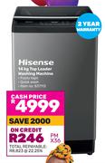 Hisense 14Kg Top Loader Washing Machine