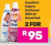 Comfort Fabric Soften  Assorted-For 2 x 800ml