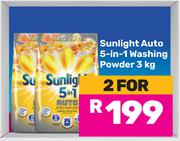 Sunlight Auto 5-In-1 Washing Powder-For 2 x 3kg
