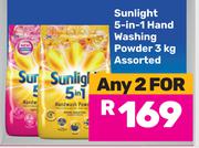 Sunlight  5-In-1 Hand Washing Powder Assorted-For Any 2 x 3kg