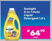 Sunlight 2-In-1 Auto Liquid Detergent-1.5Ltr