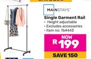 Mainstays Single Garment Rail