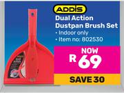 Addis Dual Action Dustpan Brush Set