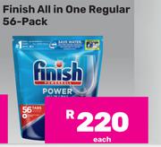 Finish All In One Regular 56-Pack-Each