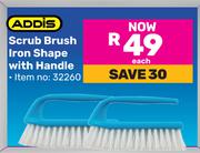 Addis Scrub Brush Iron Shape With Handle-Each