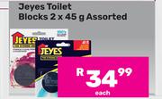 Jeyes Toilet Blocks Assorted-2 x 45g Each