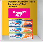 Aquafresh Extreme Clean Toothpaste Assorted-75ml Each