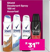 Shield Deodorant Spray Assorted-150ml Each