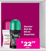 Garnier Roll On Assorted-50ml Each
