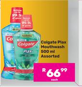 Colgate Plax Mouthwash Assorted-500ml Each