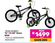 Raleigh 16" Or 20" Neon BMX-Each