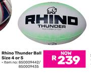 Rhino Thunder Ball Size 4 Or 5