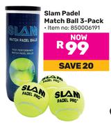 Slam Padel Match Ball 850006191-3 Pack