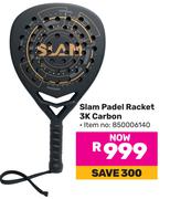 Slam Padel Racket 3K Carbon 850006140