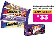 Cadbury Choclate Bar Assorted-For Any 3 x 40g/48g 