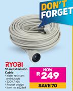 Ryobi 15m Extension Cable 