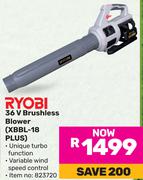 Ryobi 36V Brushless Blower XBBL-18 PLUS