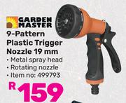 Garden Master 9 Pattern Plastic Trigger Nozzle 19mm