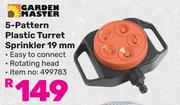 Garden Master 5 Pattern Plastic Turret Sprinkler 19mm
