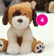 Tom's Toys 43cm Plush Dog Brown White