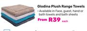 Glodina Plush Range Towels-Each
