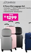 Travel Wize 2 Piece Mia Luggage Set-Per Set