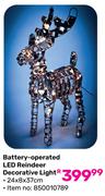 Battery Operated LED Reindeer Decorative Light 24 x 8 x 37cm