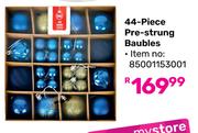 44 Piece Pre Strung Baubles